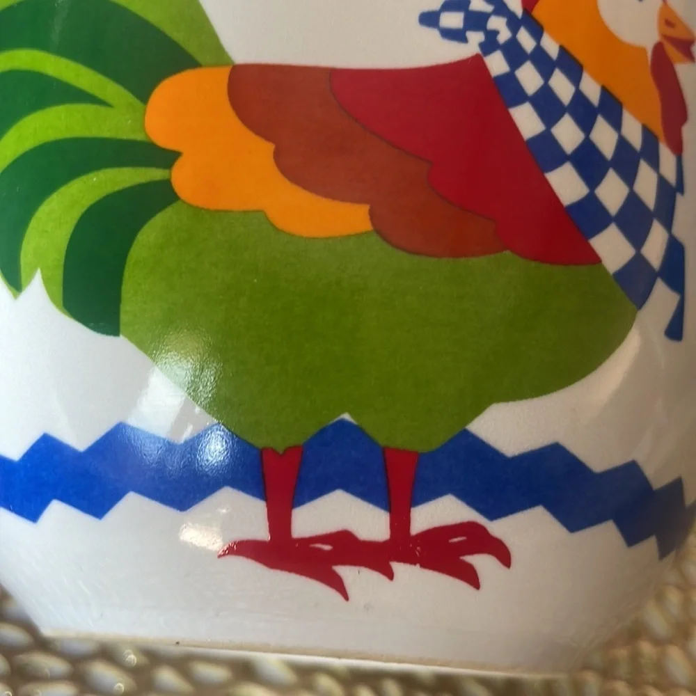 FTD vintage ROOSTER chicken soup mug / bowl ‘especially for you’ Jumbo cup 90s